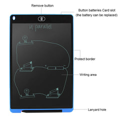 Portable 12 inch LCD Writing Tablet Drawing Graffiti Electronic Handwriting Pad Message Graphics Board Draft Paper with Writing Pen, 12 inch Green, 12 inch Blue, 12 inch Red, 12 inch White, 12 inch Black