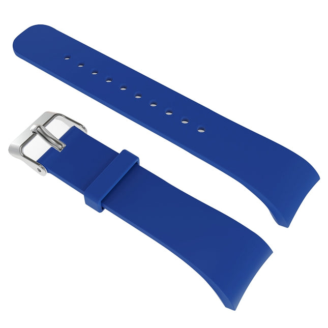 Solid Color Leather Watch Band for Galaxy Gear Fit2 R360