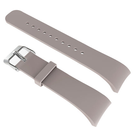 Solid Color Leather Watch Band for Galaxy Gear Fit2 R360