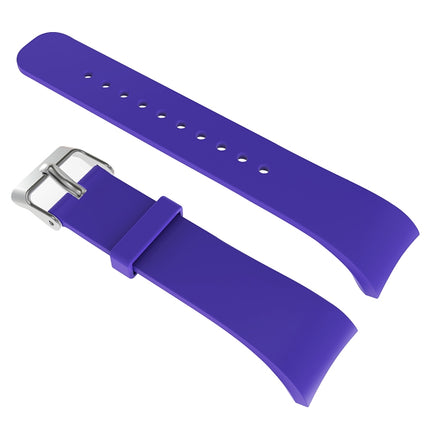 Solid Color Leather Watch Band for Galaxy Gear Fit2 R360