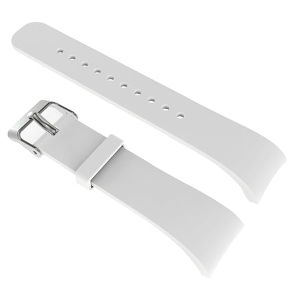 Solid Color Leather Watch Band for Galaxy Gear Fit2 R360