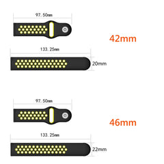 Double Color Watch Band for Galaxy Watch 42mm, For Galaxy Watch 42mm