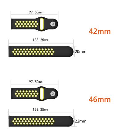 Zweifarbiges Uhrenarmband für Galaxy Watch 42 mm, für Galaxy Watch 42 mm
