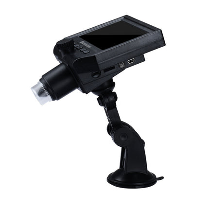G600 600X 3.6MP 4.3 inch HD LCD Display USB Charging Portable Digital Microscope with LED Light, Support Micro SD Card(64GB Max), US Plug, AC 100-240V