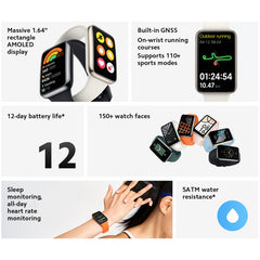 Xiaomi Smart Band 7 Pro Global original, pantalla AMOLED de 1,64 pulgadas, compatible con monitorización de frecuencia cardíaca, oxígeno en sangre, estrés y sueño