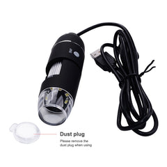 1000X Magnifier 0.3MP Image Sensor USB Digital Microscope with 8 LED & Professional Stand, 1000X