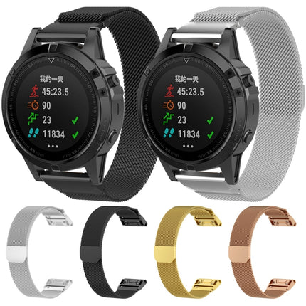 For Garmin Fenix 7X Milanese Watch Band