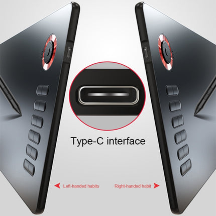 VEIKK A15PRO 10x6 inch 5080 LPI Type-C Interface Smart Touch Electronic Graphic Tablet