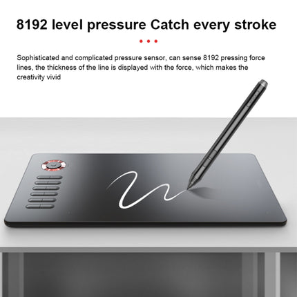 VEIKK A15PRO 10x6 inch 5080 LPI Type-C Interface Smart Touch Electronic Graphic Tablet