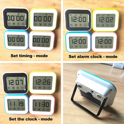 Kitchen Timer Digital Alarm Clock Large LCD Touch Screen Come with Night Light for Cooking Baking