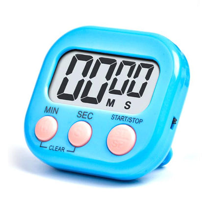 Digital Kitchen Timer Electronic Alarm Magnetic Backing with LCD Display for Cooking Baking Sports Games Office