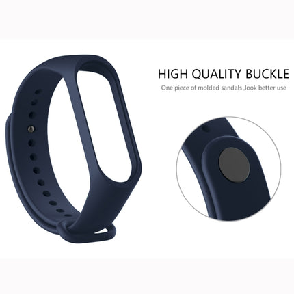 Pure Color Soft TPU  Watch Bands for Xiaomi Mi Band 4, Host Not Included, Wine Red, Black, Orange, Pink, Dark Blue