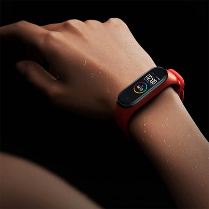 Pure Color Soft TPU  Watch Bands for Xiaomi Mi Band 4, Host Not Included, Wine Red, Black, Orange, Pink, Dark Blue