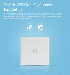 NEO NAS-SC01W Wireless WiFi EU Smart Light Control Switch 1Gang, 1 Gang