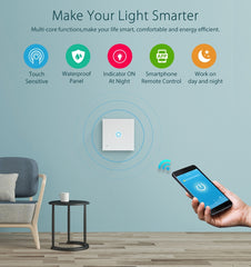 NEO NAS-SC01W Wireless WiFi EU Smart Light Control Switch 1Gang, 1 Gang