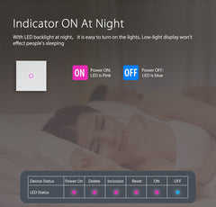 NEO NAS-SC01W Wireless WiFi EU Smart Light Control Switch 1Gang, 1 Gang