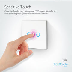 NEO NAS-SC03W Wireless WiFi EU Smart Light Control Switch 3Gang, 3 Gang