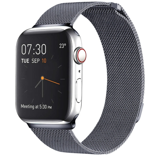 Milanese Loop Magnetic Stainless Steel Watch Band for Apple Watch Ultra 49mm&Watch Ultra 2 49mm / Series 10 46mm / 9&8&7 45mm / SE 3&SE 2&6&SE&5&4 44mm / 3&2&1 42mm