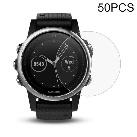 50 PCS Für Garmin Fenix ​​5S 0,26mm 2,5D Hartglasfolie, Für Garmin Fenix ​​5S