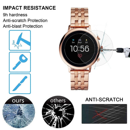 For Fossil Q Venture HR Gen4 0.26mm 2.5D 9H Tempered Glass Film Screen Protector, For Fossil Q Venture HR Gen4