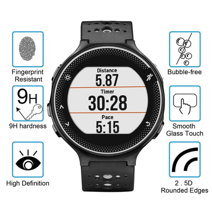For Garmin Forerunner 235 0.26mm 2.5D 9H Tempered Glass Film Screen Protector, For Garmin Forerunner 235