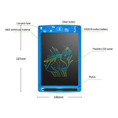 Tableta LCD a color de 8,5 pulgadas, tablero de dibujo electrónico LCD para niños