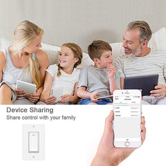 120 Type WiFi Smart Wall Touch Switch, US Plug