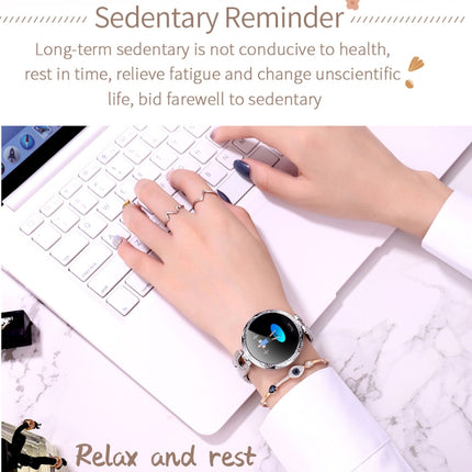 AK15 Fashion Smart Female Bracelet, 1.08 inch Color LCD Screen, IP67 Waterproof, Support Heart Rate Monitoring / Sleep Monitoring / Remote Photography