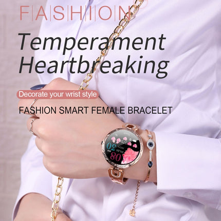 AK15 Fashion Smart Female Bracelet, 1.08 inch Color LCD Screen, IP67 Waterproof, Support Heart Rate Monitoring / Sleep Monitoring / Remote Photography