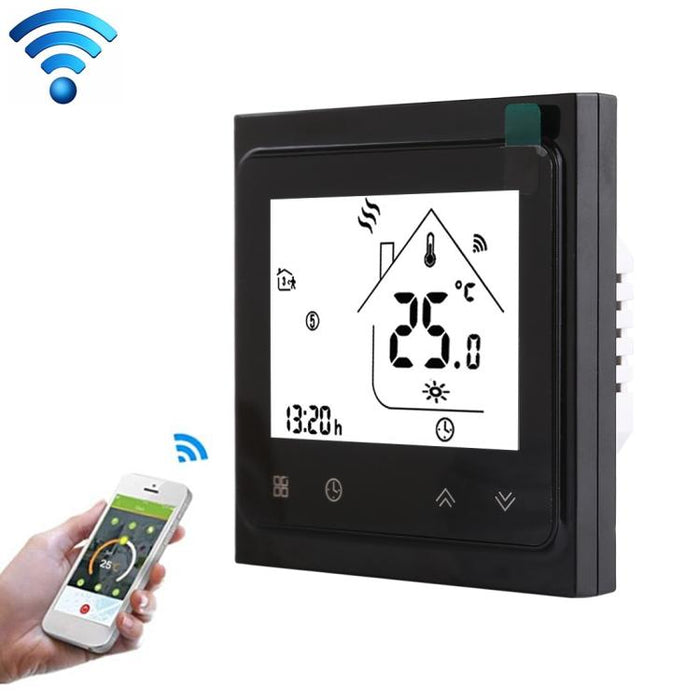 BHT-002GCLW 3A Load Water / Gas Boiler Type LCD Digital Heating Room Thermostat with Time Display, WiFi Control, BHT-002GBLW 3A  (Black) Gas Boiler Type, BHT-002GBLW 3A (White) Gas Boiler Type