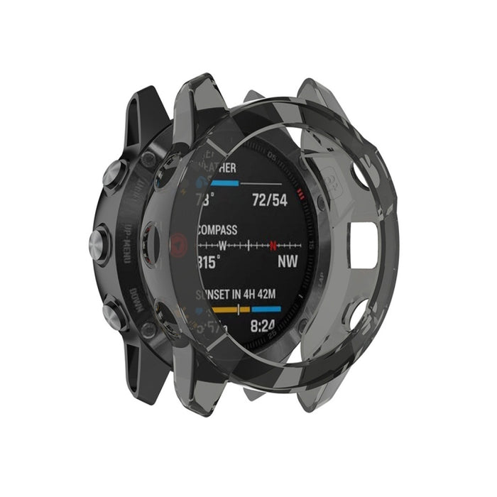 For Garmin Fenix 6 TPU Half Coverage Smart Watch Protevtice Case, For Garmin Fenix 6