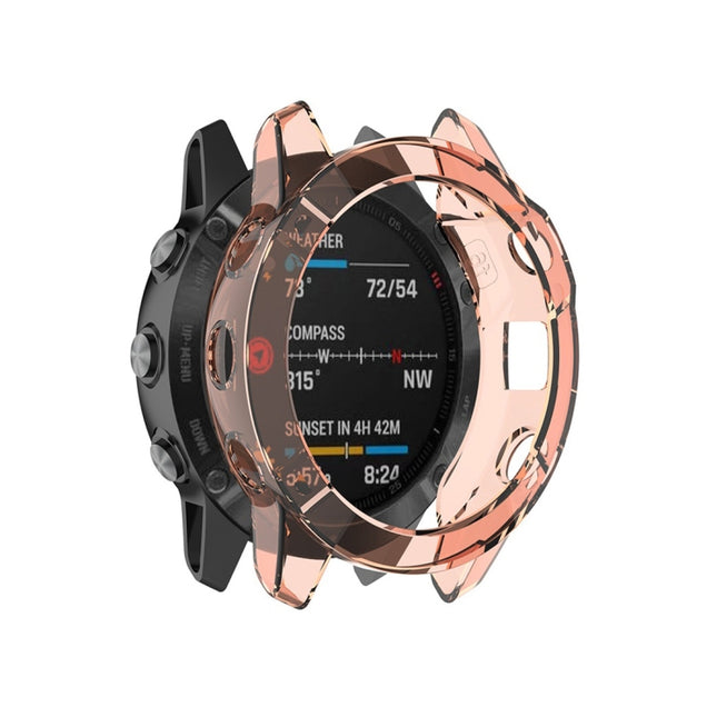 For Garmin Fenix 6 TPU Half Coverage Smart Watch Protevtice Case, For Garmin Fenix 6