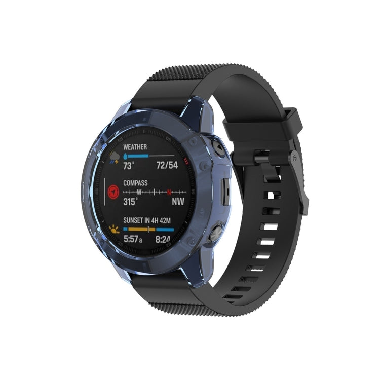 For Garmin Fenix 6 TPU Half Coverage Smart Watch Protevtice Case
