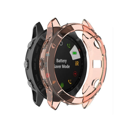 For Garmin Fenix 6X TPU Half Coverage Smart Watch Protevtice Case