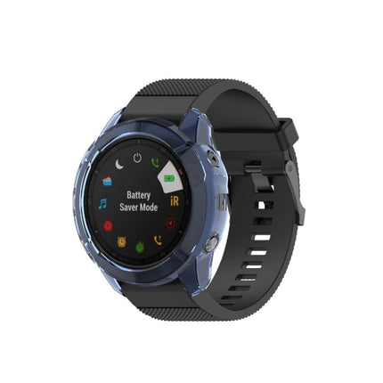 For Garmin Fenix 6X TPU Half Coverage Smart Watch Protevtice Case