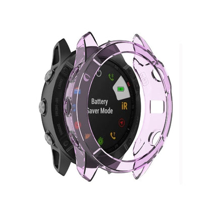 For Garmin Fenix 6X TPU Half Coverage Smart Watch Protevtice Case