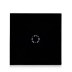 86mm 1 Gang Tempered Glass Panel Wall Switch Smart Home Light Touch Switch with RF433 Remote Controller, AC 110V-240V, 86mm 1 Gang/Black, 86mm 1 Gang/Gold, 86mm 1 Gang/White