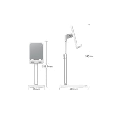 ROCK RPH0944 Adjustable Lifting 90 Degree Rotation ABS Stand Desktop Phone Tablet Holder, Liftable Version