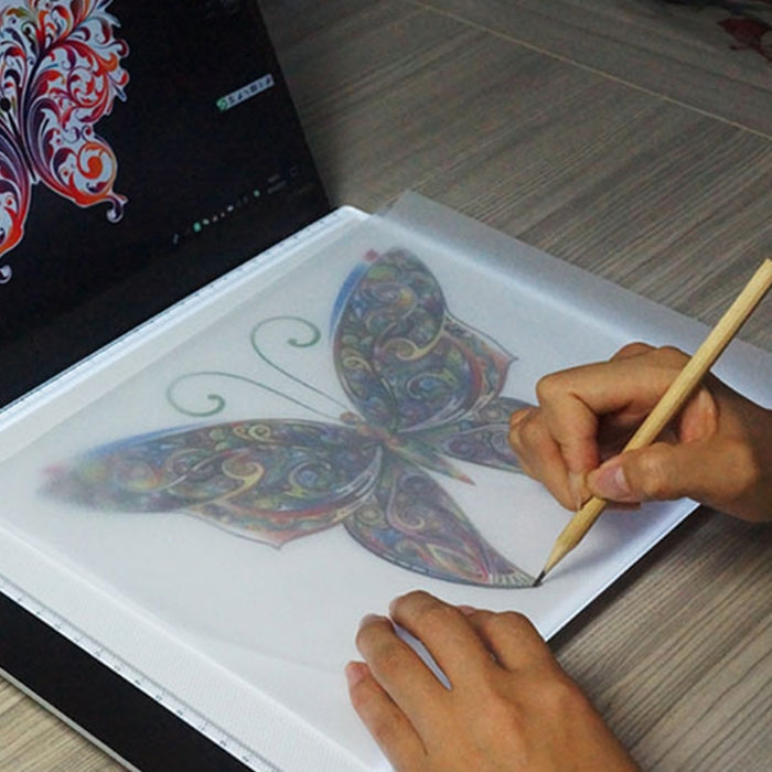 3.5W 5V LED USB Three Level of Brightness Dimmable A4 Acrylic Scale Copy Boards Anime Sketch Drawing Sketchpad, Copy Boards