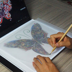 3.5W 5V LED USB Three Level of Brightness Dimmable A4 Acrylic Scale Copy Boards Anime Sketch Drawing Sketchpad with USB Cable 1.5m & Power Adapter, Copy Boards with USB Cable 1.5m & Power Adapter