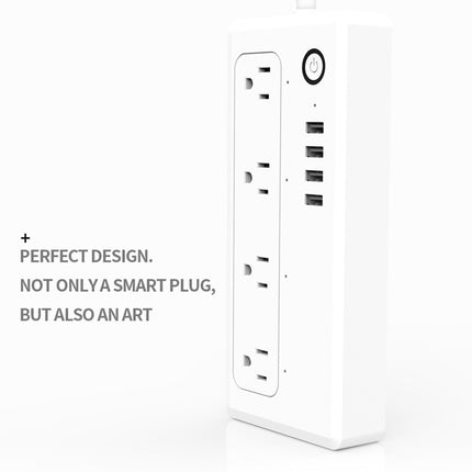 XS-A24 WiFi Smart Power Plug Socket Wireless Remote Control Timer Power Switch with USB Port, Compatible with Alexa and Google Home, Support iOS and Android, US Plug
