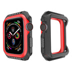 For Apple Watch Series 3 / 2 / 1 38mm (Black Red) / Black Red