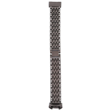 For Fitbit Charge 3 Diamond-studded Stainless Steel  Watch Band