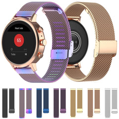 Correa de reloj de malla metálica de 18 mm para Fossil Female Sport / Charter HR / Gen 4 Q Venture HR