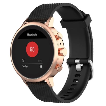 18mm Texture Silicone Wrist Strap Watch Band for Fossil Female Sport / Charter HR / Gen 4 Q Venture HR