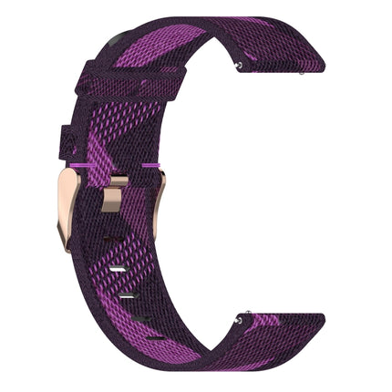 20mm Stripe Weave Nylon Wrist Strap Watch Band for Huami Amazfit GTR 42mm / GTS / BIP / BIP Lite