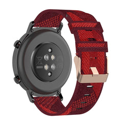 20mm Stripe Weave Nylon Wrist Strap Watch Band for Huawei GT 2 42mm / Honor Magic Watch 2 42mm