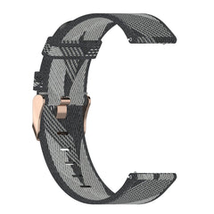 20mm Stripe Weave Nylon Wrist Strap Watch Band for Galaxy Watch 42mm, Galaxy Active / Active 2, Gear Sport, S2 Classic