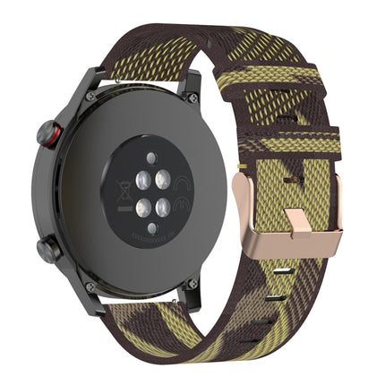 22mm Uhrenarmband aus gestreiftem Nylon für Huawei GT / GT2 46mm, Honor Magic Watch 2 46mm / Magic