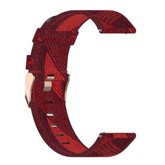 22mm Stripe Weave Nylon Wrist Strap Watch Band for Galaxy Watch 46mm / Gear S3